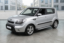 Kia Soul I 2008-2013 Praguri Laterale Allmond Grey (2 buc, Aluminiu) foto 1