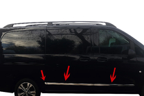 Mercedes Vito/V-class W447 2014- Molduri usi (6 piese, inox) foto 1