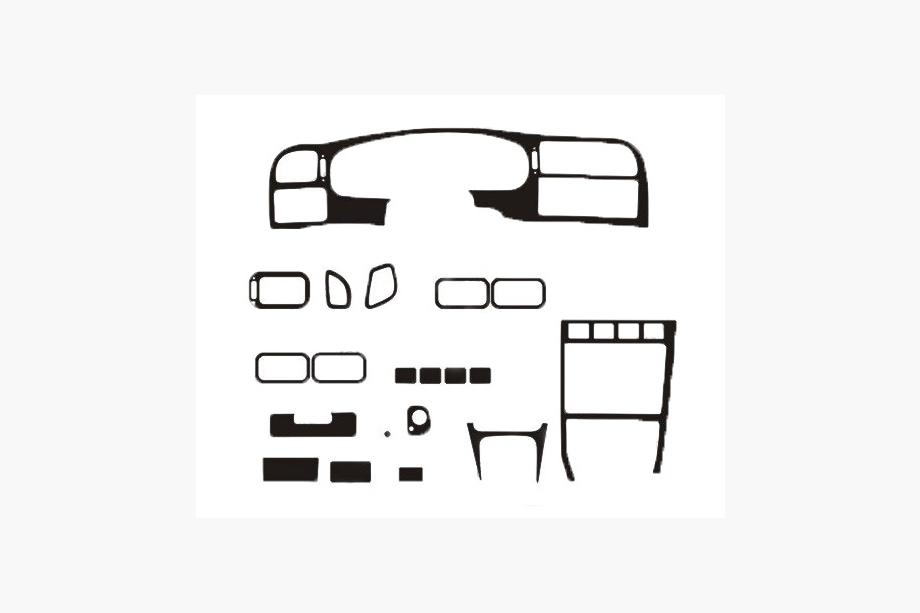 Nissan Sunny 1990-1995 OFERTA! Ornamente bord aspect aluminiu Image