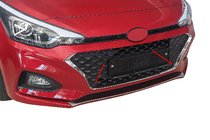 Hyundai I-20 2014-2020 Ornamente grila 2018-2020 (3 buc, inox) foto 1
