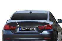 BMW 4 Series F32/F33/F36 2012-2020 Ornament inox deasupra placutei de inmatriculare foto 1