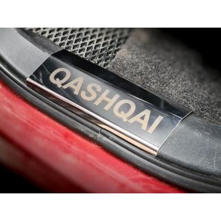 Capace praguri din plastic (4 buc, inox) Nissan Qashqai 2007-2010 foto 3
