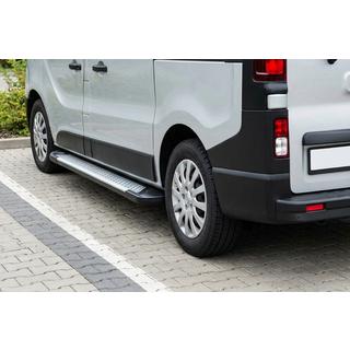 Praguri laterale Allmond Grey (2 buc, aluminiu) Nissan NV300/Primastar 2016- foto 1