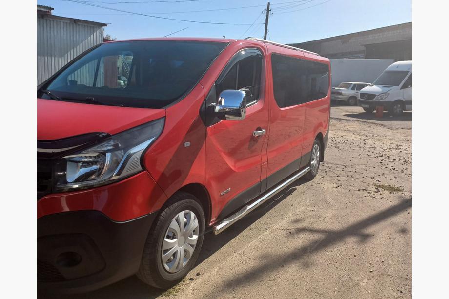 Nissan NV300/Primastar 2016- Tevi Laterale (2 buc, Otel Inoxidabil) 70 mm, ampatament lung Foto 4