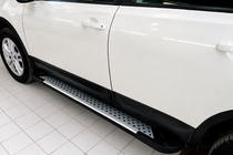 Nissan Qashqai 2010-2014 Praguri Laterale Allmond Grey (2 buc, Aluminiu) foto 1