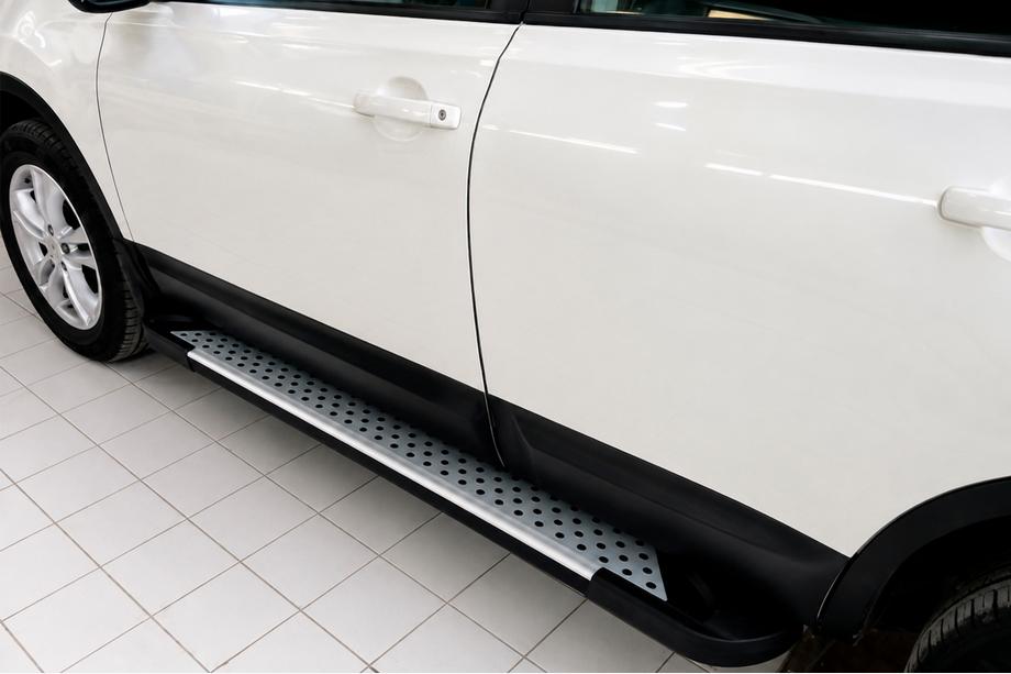 Nissan Qashqai 2010-2014 Praguri Laterale Allmond Grey (2 buc, Aluminiu) Image