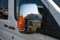 Ford Transit 2014- Capace Oglinzi (2 buc, Crom) Plastic Cromat foto 1