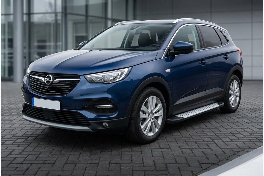 Opel Grandland X 2017- Praguri Laterale Allmond Grey (2 buc, Aluminiu) Image