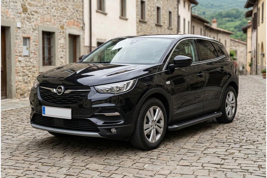Opel Grandland X 2017- Praguri Laterale Allmond Black (2 buc, Aluminiu) Image