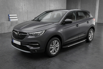 Opel Grandland X 2017- Praguri Laterale Bosphore Grey (2 buc, Aluminiu) foto 1