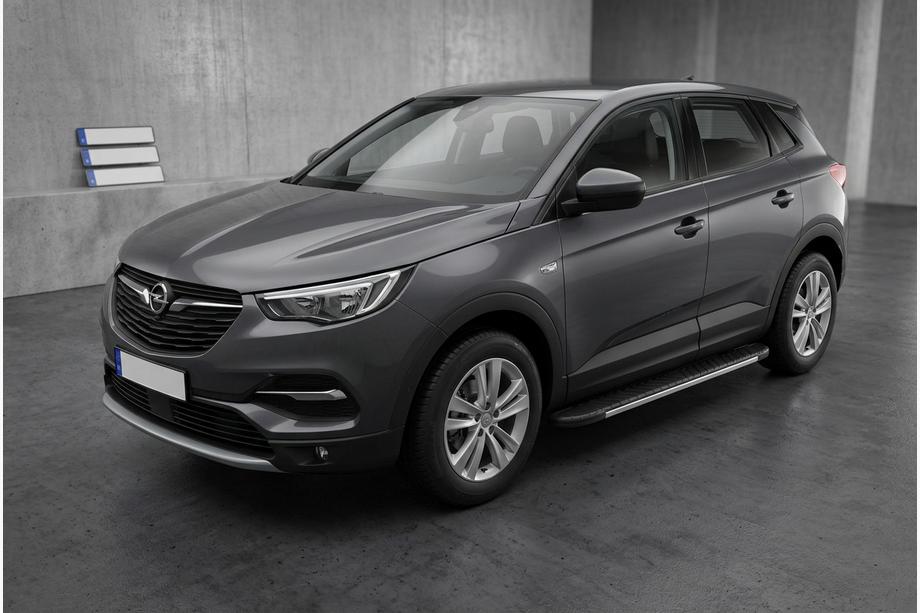 Opel Grandland X 2017- Praguri Laterale Bosphore Grey (2 buc, Aluminiu) Image