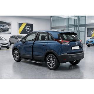 Praguri Laterale RedLine Black (2 buc, Aluminiu) Opel Crossland X 2017-2024 foto 1
