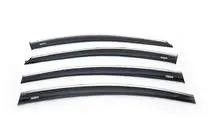 Chevrolet Cruze 2009–2015 Deflectoare geamuri cu ornament cromat SD (4 buc, Niken) foto 2