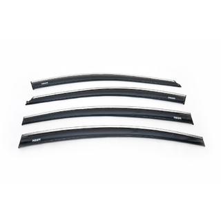 Deflectoare geamuri cu ornament cromat SD (4 buc, Niken) Chevrolet Cruze 2009–2015 foto 2
