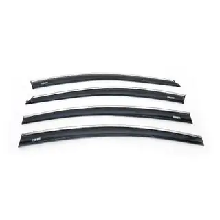 Deflectoare geamuri cu ornament cromat SD (4 buc, Niken) Chevrolet Cruze 2009–2015 foto 2