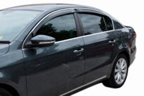 Volkswagen Passat B6 2006-2012 Deflectoare geamuri cu ornament cromat SD (4 buc, HIC) foto 10