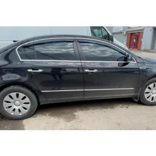 Deflectoare geamuri cu ornament cromat SD (4 buc, HIC) foto 3
