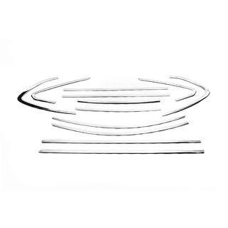 Set complet ornamente geamuri inox 12pcs Sedan Opel Astra J 2009-2015 foto 2