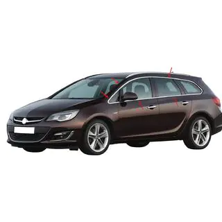 Set complet ornamente geamuri inox (Sport Tourer, 12 piese)