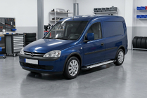 Opel Combo 2002–2012 Praguri Laterale Allmond Grey (2 buc, Aluminiu) foto 1