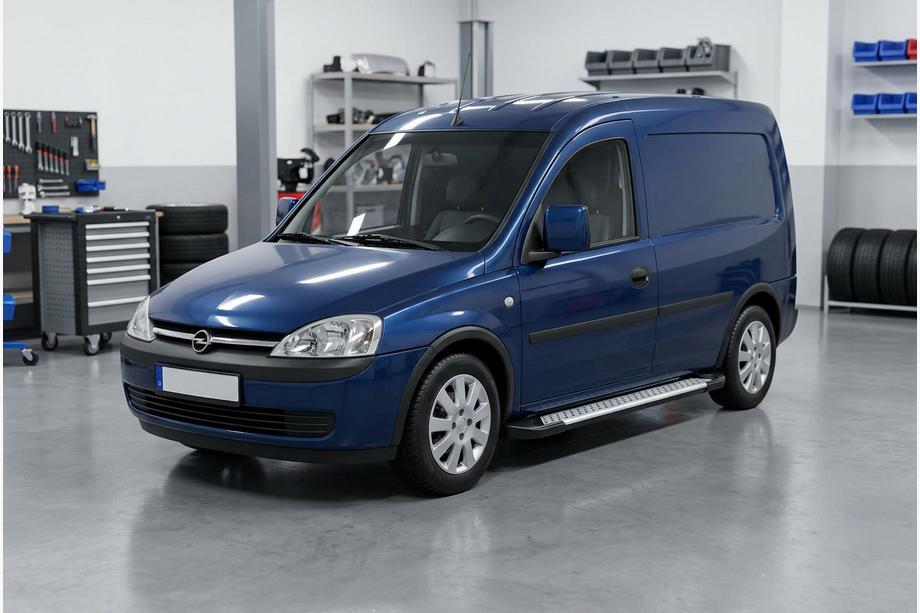 Opel Combo 2002–2012 Praguri Laterale Allmond Grey (2 buc, Aluminiu) Image
