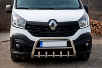 Renault Trafic 2015- Bullbar WT003-4 (Inox) Cu Inscription foto 1