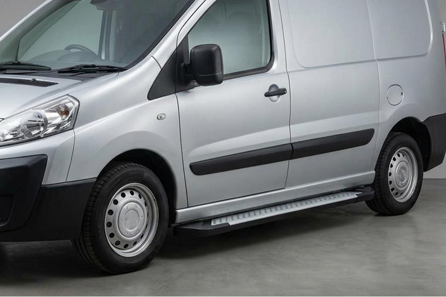 Peugeot Expert 2007-2016 Praguri Laterale Allmond Grey (2 buc, Aluminiu) Image