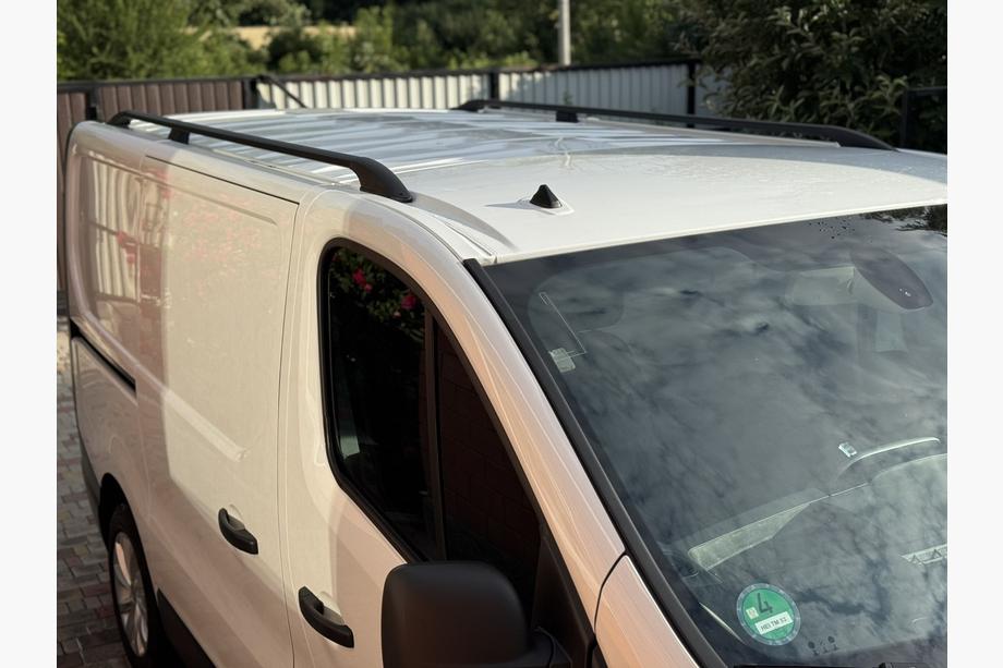 Fiat Talento 2016- Bare longitudinale negre Baza lunga, picioare din plastic Foto 4