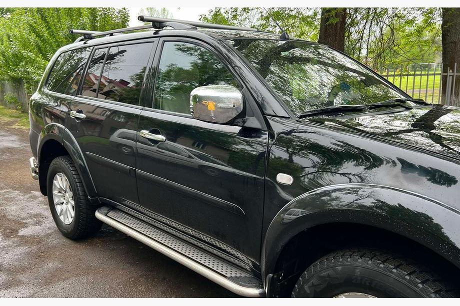 Mitsubishi Pajero Sport 2008-2015 Praguri Laterale Maydos V2 (2 buc, Aluminiu si Otel Inoxidabil) Foto 4