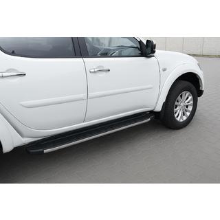 Praguri Laterale Fullmond (2 buc, Aluminiu) Mitsubishi Pajero Sport 2008-2015 foto 1