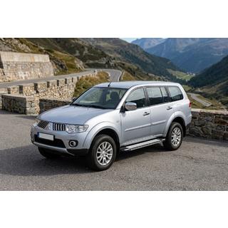 Praguri Laterale Rainbow (2 buc, Aluminiu) Mitsubishi Pajero Sport 2008-2015 foto 1