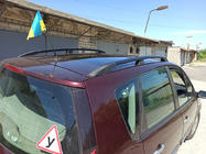 Renault Scenic/Grand 2003-2009 Bare Portbagaj Negre (2 buc) Ampatament Lung (Grande) foto 6