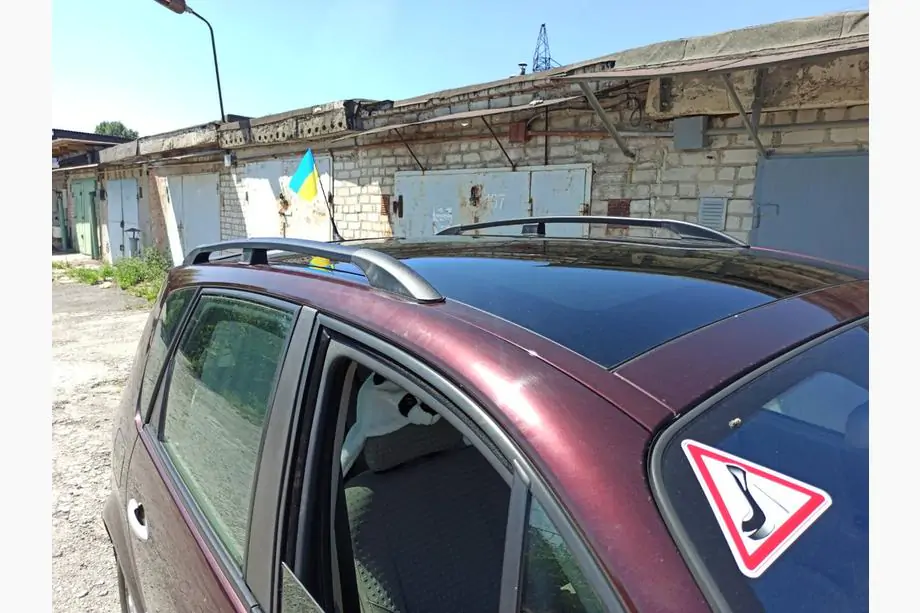 Renault Scenic/Grand 2003-2009 Bare Portbagaj Negre (2 buc) Image