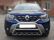 Renault Duster 2018-2024 Bullbar fara inscriptie WT003 (inox) foto 2
