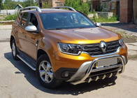Renault Duster 2018-2024 Bullbar fara inscriptie WT003 (inox) foto 6