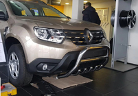 Renault Duster 2018-2024 Bullbar fara inscriptie WT003 (inox) foto 15