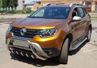 Dacia Duster 2018-2024 Bullbar fara inscriptie WT003 (inox) foto 3