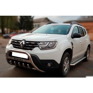 Bullbar cu inscriptie WT004 (inox) Dacia Duster 2018-2024 foto 2