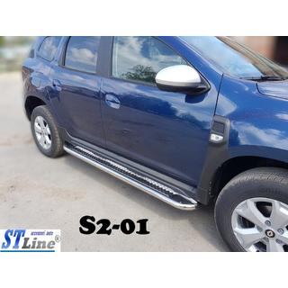 Praguri Laterale Premium (2 buc, Inox) Dacia Duster 2018-2024 foto 3