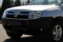 Renault Duster 2008–2017 Capace Grila din Otel Inoxidabil foto 1