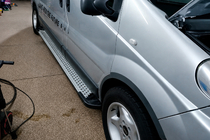 Renault Trafic 2001–2015 Praguri laterale tip X5 (2 buc, aluminiu) foto 5