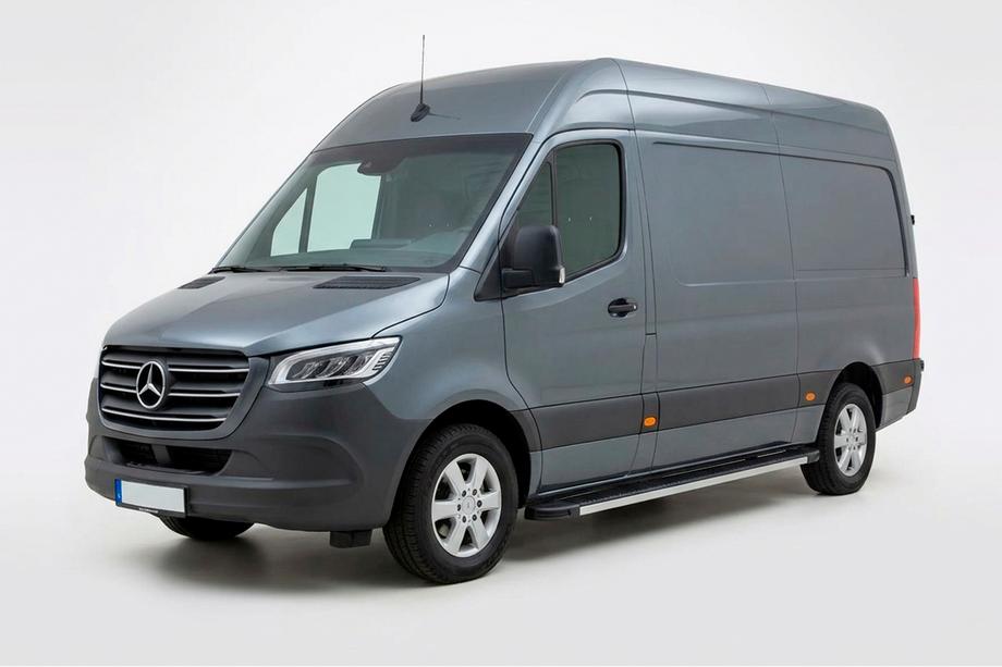 Mercedes Sprinter W907/W910 2018- Praguri Laterale Maya V1 (2 buc, Aluminiu) Image