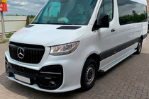 Mercedes Sprinter W907/W910 2018- Praguri Laterale Maya V2 (2 buc, Aluminiu) foto 2