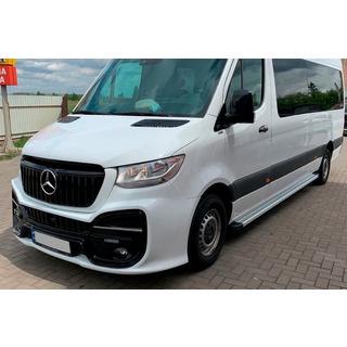 Praguri Laterale Maya V2 (2 buc, Aluminiu) Mercedes Sprinter W907/W910 2018- foto 2