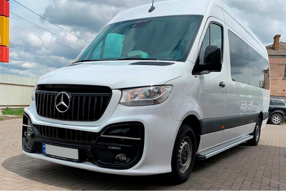 Mercedes Sprinter W907/W910 2018- Praguri Laterale Maya V2 (2 buc, Aluminiu) Ampatament Mediu - Tractiune Spate Foto 4