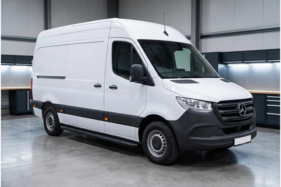 Mercedes Sprinter W907/W910 2018- Praguri Laterale Bosphorus Black (2 buc, Aluminiu) Image