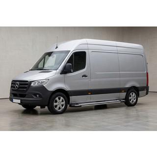 Praguri Laterale Rainbow (2 buc, Aluminiu) Mercedes Sprinter W907/W910 2018- foto 1