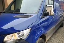 Mercedes Sprinter W907/W910 2018- Capace Oglinzi (2 buc, Otel Inoxidabil) foto 3