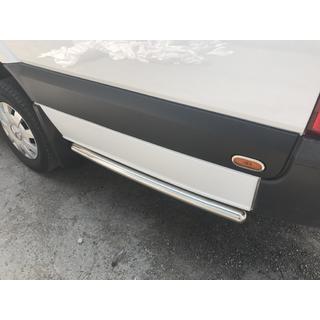Tevi laterale in spatele rotii din spate (2 buc, inox) Mercedes Sprinter W907/W910 2018- foto 2
