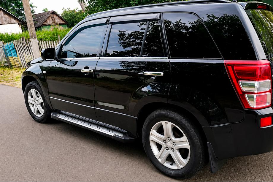 Suzuki Grand Vitara 2005-2017 Praguri Laterale Allmond Grey (2 buc, Aluminiu) Image